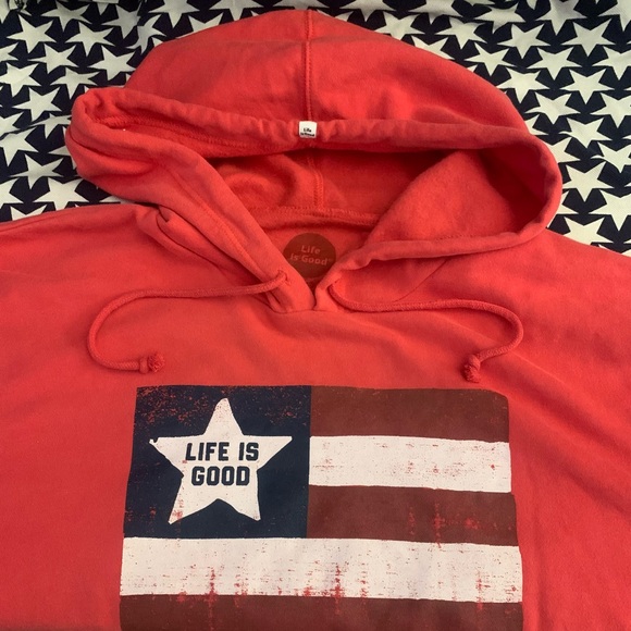 LIFE IS GOOD Flag Hoodie - Picture 6 of 6